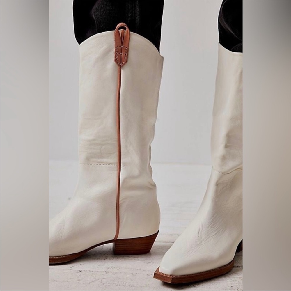 We the Free x Free People Montage Tall Boots Bone EU 40 EUC